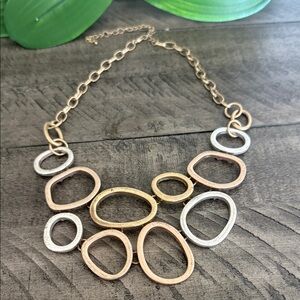 Elegant Gold and Silver Necklace